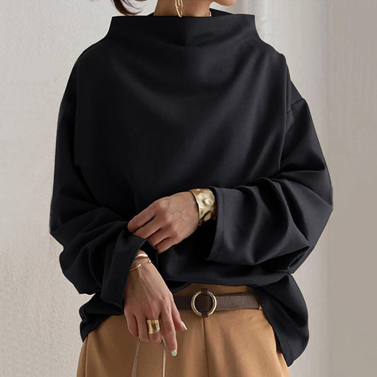 Hellen - High-Neck Casual Top